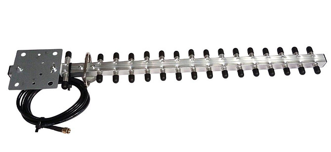 Антенна Yagi 3900-4150/5050-5450/5600-6300 МГц, 16 dBi, до 25 Вт, кабель 1,5 м, RP SMA-male (10989) Дніпро - photo 8
