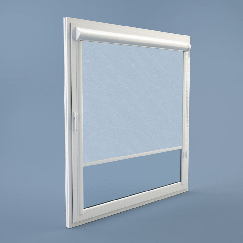 Рулонна штора Rolets Вода 2-1840-1800 180x170 см закритого типу Небесно-блакитна Киев - изображение 1