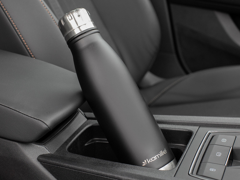 Термос-бутылка Kamille 500 мл из нержавеющей стали черный КМ 2037 Одесса - изображение 9