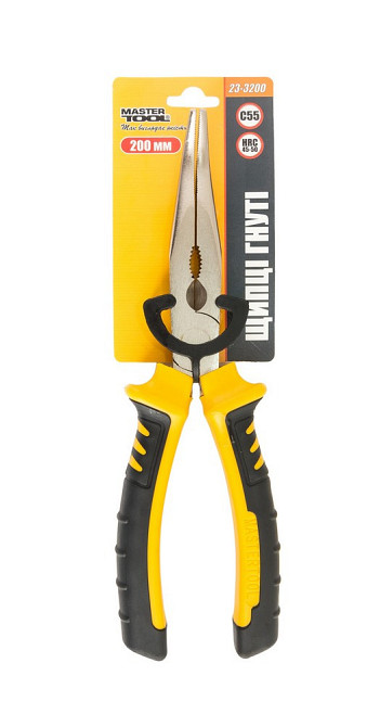 Щипцы изогнутые MASTERTOOL 200 мм С55/HRC 45~50 23-3200 Харків - зображення 2