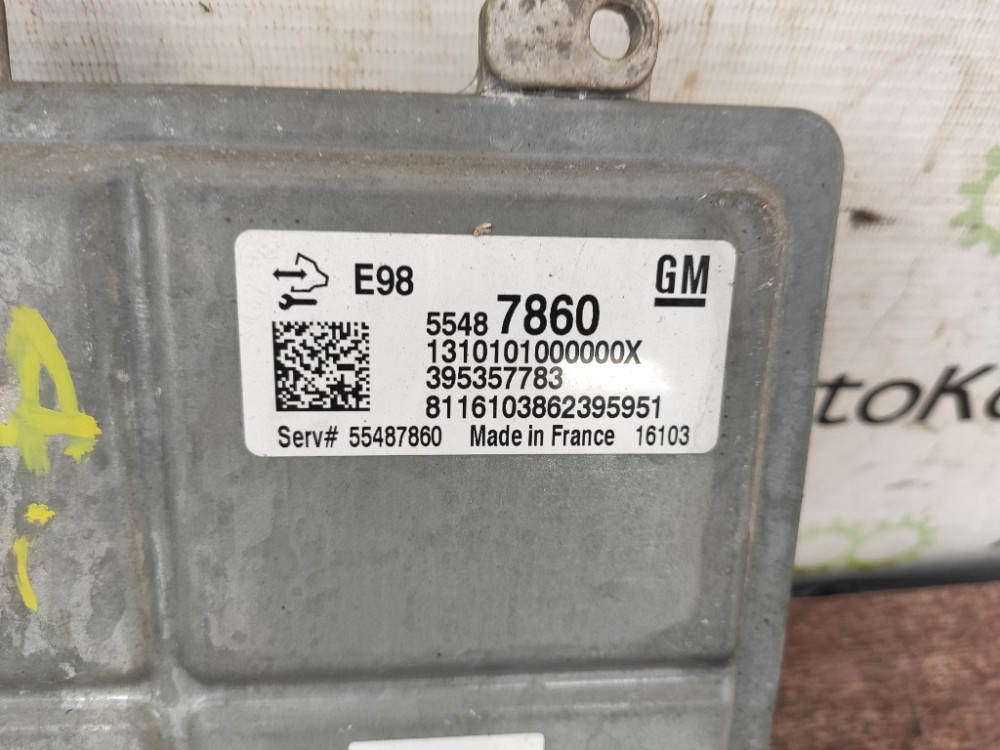 Блок управления двигателем Opel Zafira C 1.6 cdti 2012-2019 (55487860) Ковель - зображення 2