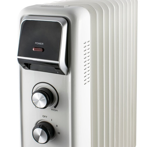 Обогреватель масляный ZASS ZR 13 E 2600 Вт белый Київ - зображення 4