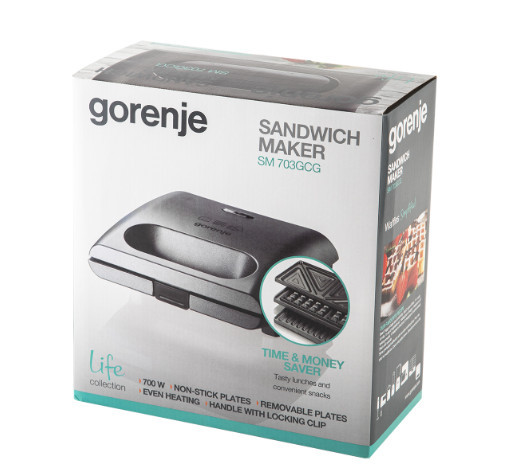 Бутербродница Gorenje SM-703-GСG 700 Вт Київ - зображення 9