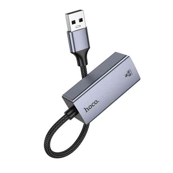 Интернет адаптер Hoco UA37 1000 Mbps (USB to RJ45) Херсон