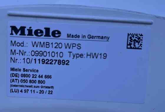 Пральна стиральная машина Miele W1 WMB120WPS ідеал Made in Germany Бережаны