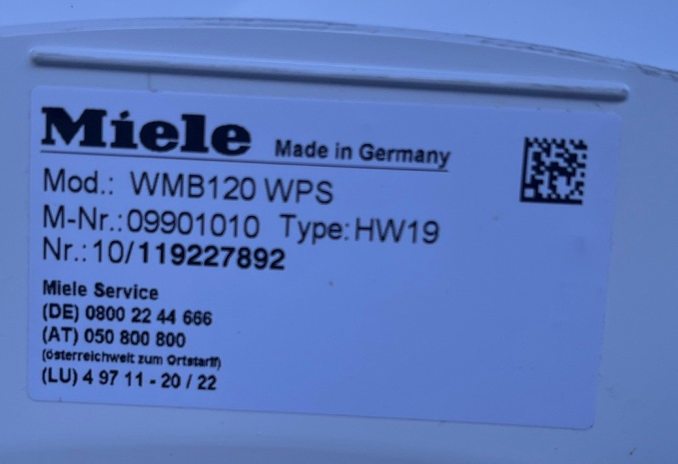 Пральна стиральная машина Miele W1 WMB120WPS ідеал Made in Germany Бережани - зображення 5