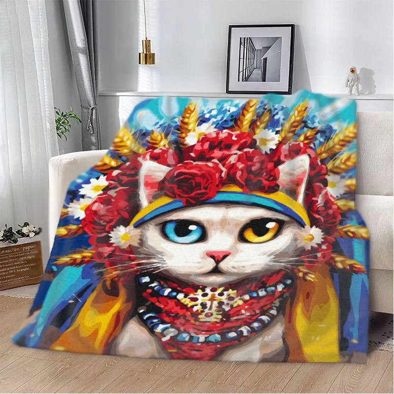Плед 3D Український котик 2773_A 12913 160х200 см Київ - зображення 1