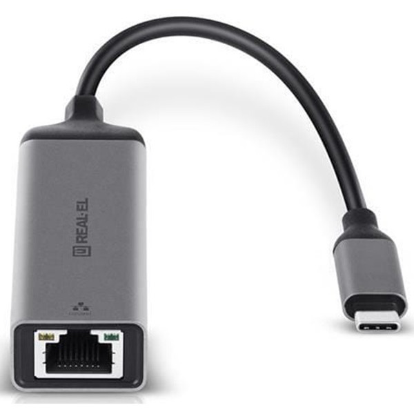 Мережевий адаптер REAL-EL CE-150 Type-C to RJ45 0.1 м Black (EL123110004) (Код товару:42048) Харків - зображення 2