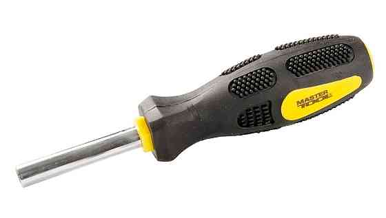 Держатель магнитный MASTERTOOL с ручкой для насадок ¼" 160 мм 40-0339 Харьков