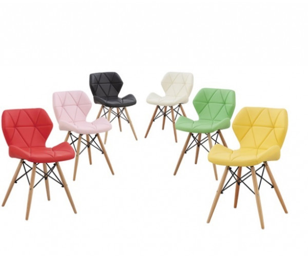 Стілець Стар м'який екошкіра сіра Дніпро - зображення 4