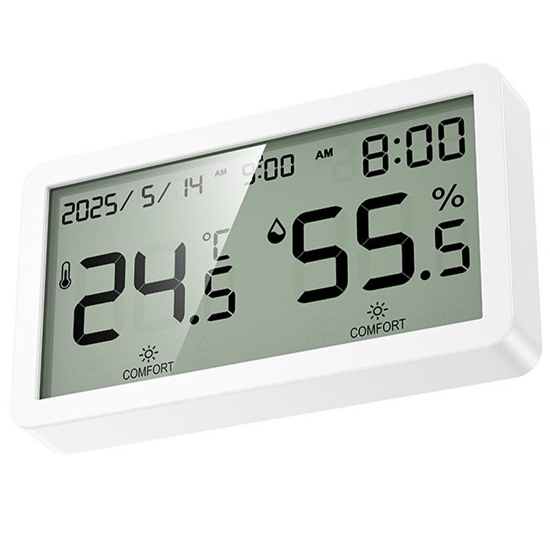 Электронный термогигрометр + часы Hoco HX42 Indoor Херсон - изображение 4