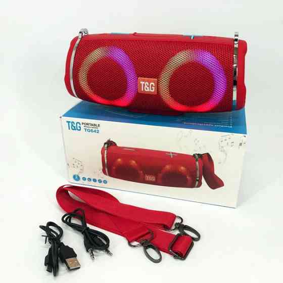 Колонка портативная Bluetooth T&G TG642 red красная Київ