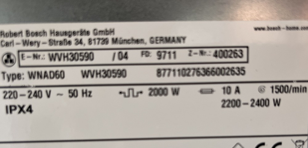 2018рік Пральна стиральная машина з сушкою 2в1 Bosch WVH30590 Бережаны - изображение 5