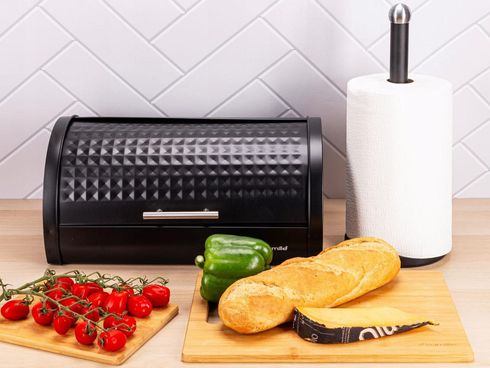 Хлебница Kamille с металлическим корпусом Черная KM 1122 Одесса - изображение 5