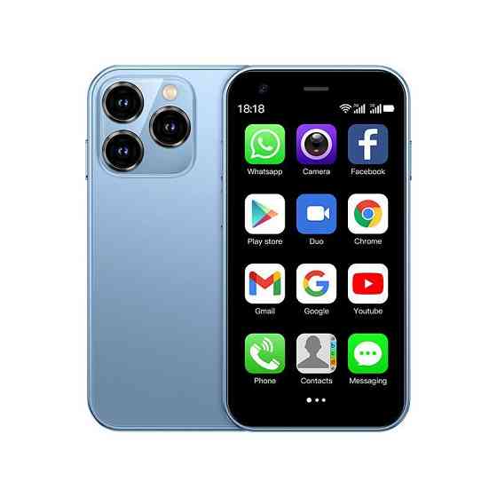 Маленький мобільний смартфон сенсорний 15 Блакитний Киев