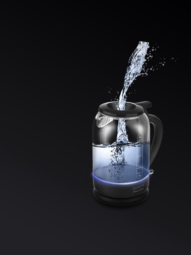 Электрочайник Polaris Water Way Pro Black PWK 17103CGL 1.5 л черный Київ - зображення 5