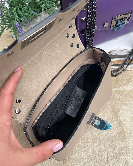 сумка крос боді жіноча шкіряна Італія сумочка клатч в натуральній гладкій шкірі TS000012 Київ - зображення 4