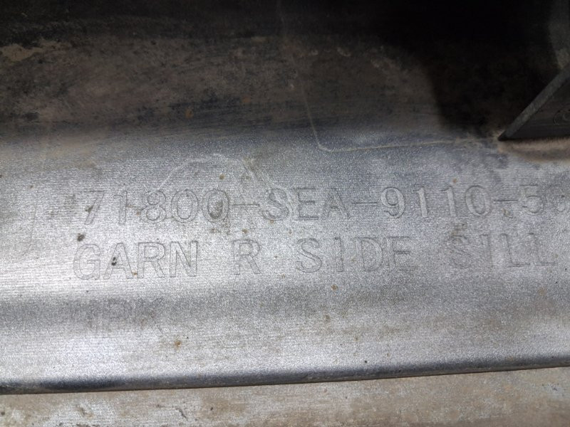 Накладка порога внешняя правая Honda Accord 2002-2008 71800SEA911ZA (Арт. 76045) Київ - зображення 7