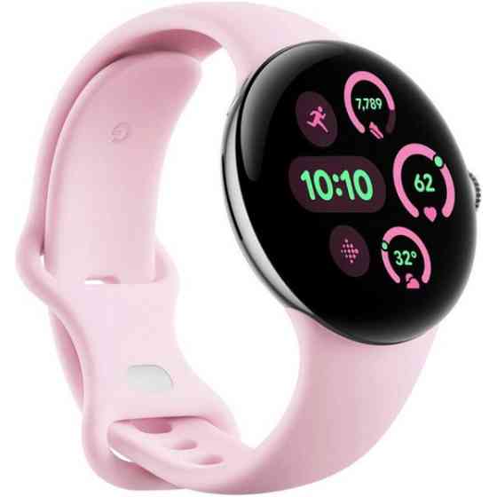 Смарт-годинник Google Pixel Watch 3 41mm Wi-Fi Polished Silver Aluminum Case/Rose Quartz Active Band Харків