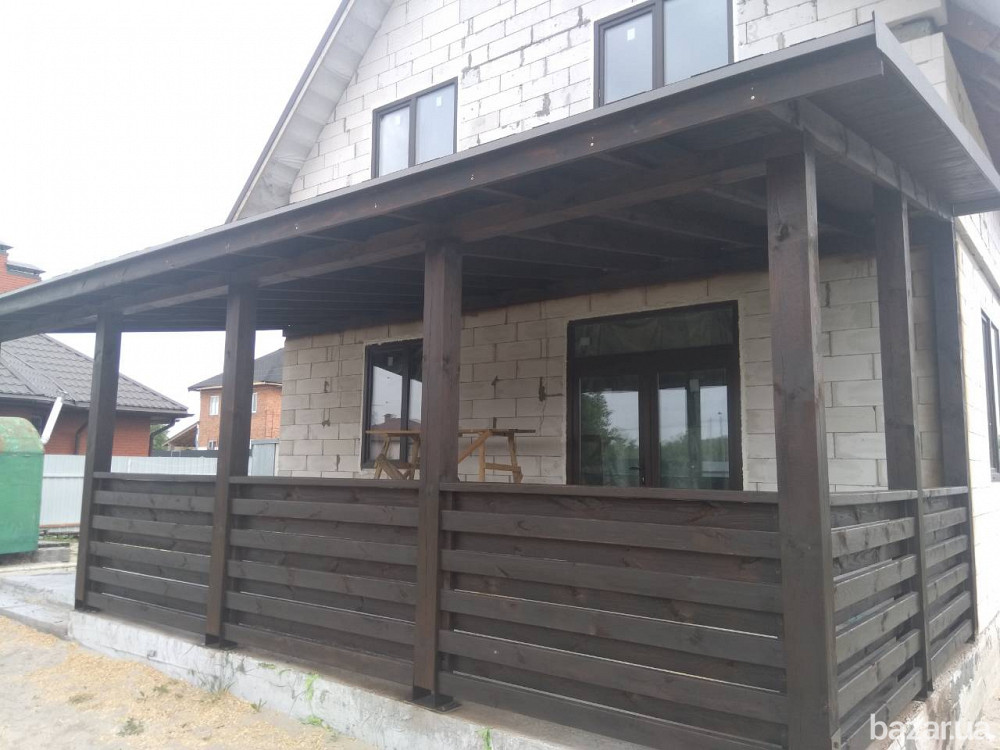 Навес. Шатер. Терассы из дерева. Веранда. Прибудова деревяна Киев - изображение 8