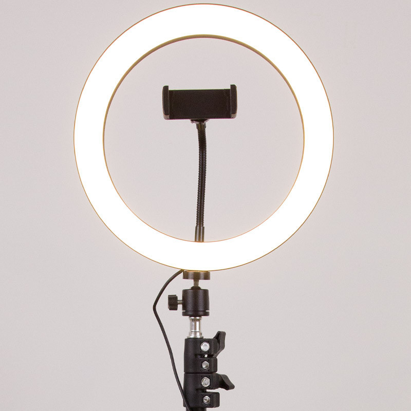 Кольцевая светодиодная LED лампа Flat Ring 10" + tripod 2.1m Херсон - зображення 8
