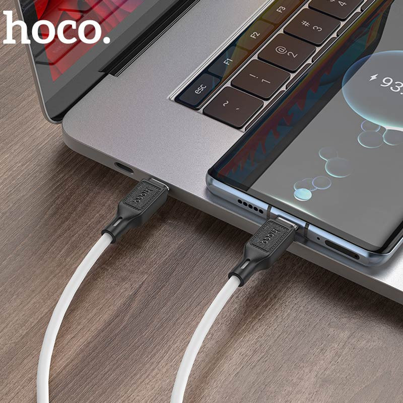 Дата кабель Hoco X90 Cool silicone Type-C to Type-C 60W (1m) Херсон - изображение 4