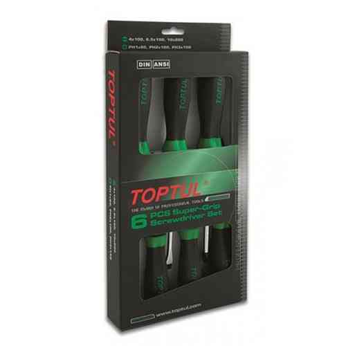 Набор крестовых и шлицевых отверток 6 ед. TOPTUL GAAE0611 Харьков