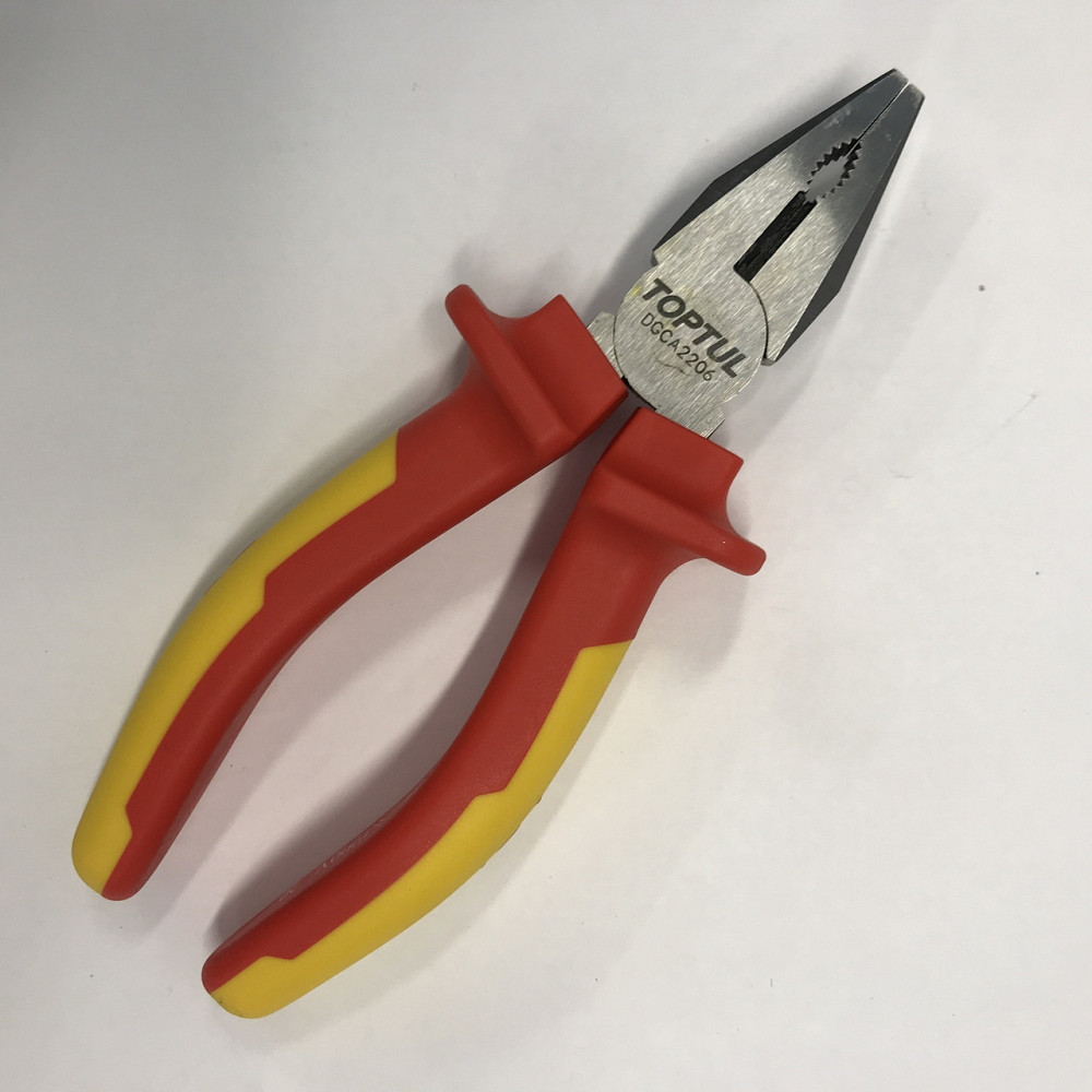 Пассатижи электрика 6" изолированные 1000V VDE TOPTUL DGCA2206 Харків - зображення 4