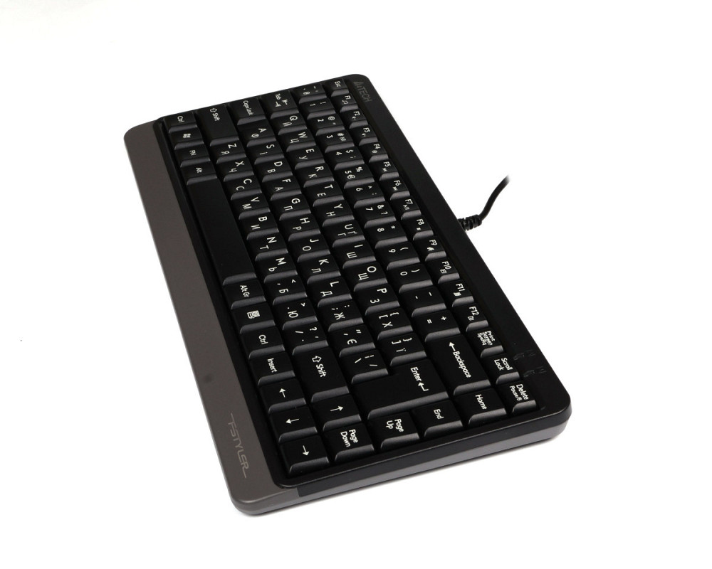 Клавиатура компьютерная проводная A4Tech Fstyler Compact Size FK11 USB (Grey) серая Київ - зображення 5