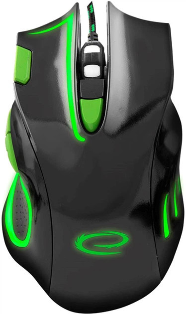 Мышь компьютерная проводная Esperanza MX401 Hawk Black-Green EGM401KG зеленая Киев - изображение 1