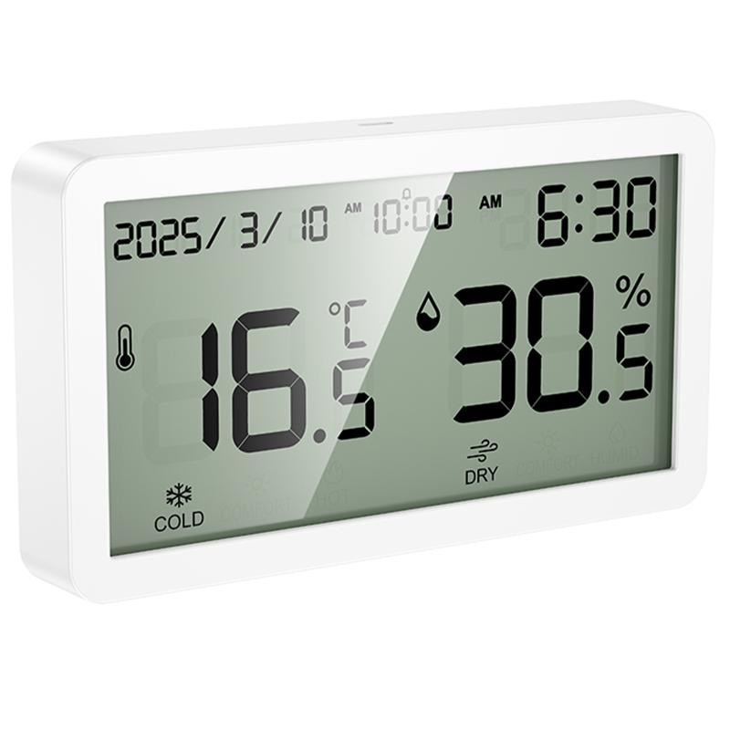 Электронный термогигрометр + часы Hoco HX42 Indoor Херсон - изображение 5