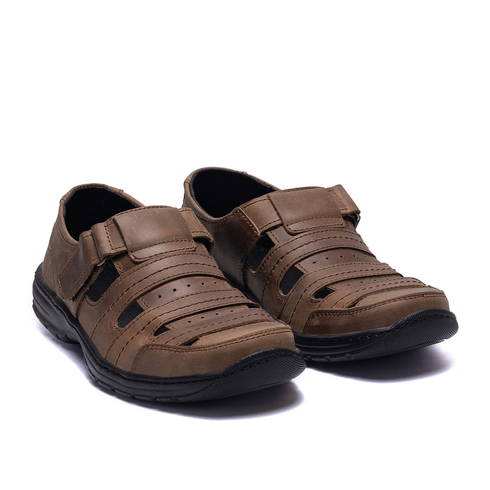 Мужские кожаные летние туфли Lara Olive Київ - зображення 7