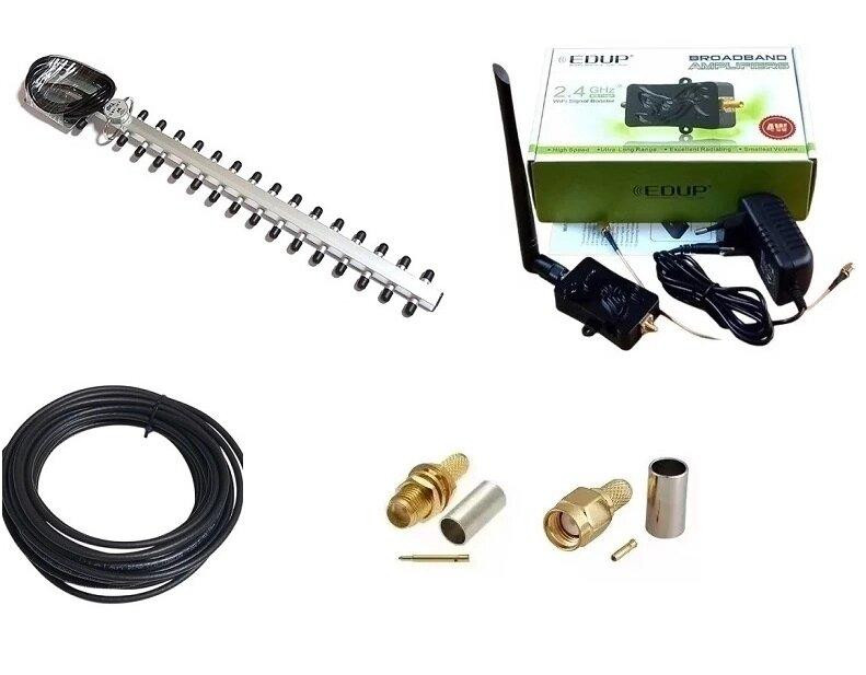 Усилитель сигнала Wi-Fi (репитер, бустер) 4W с внешней направленной антенной 20dBi (82859) Дніпро - зображення 1