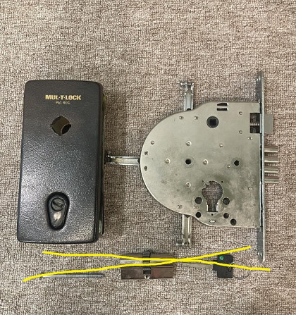 Коплект замок MUL-T-LOCK M265 + антивандальна броненакладка Multlock накладка Київ - зображення 1