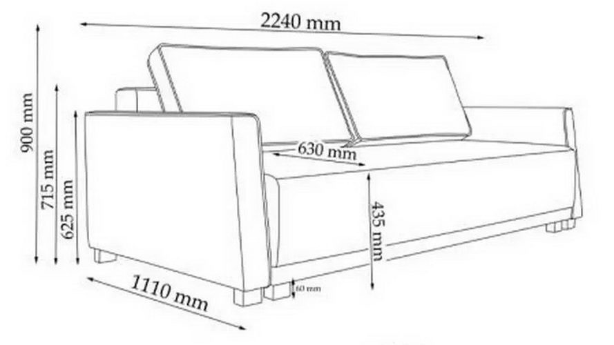Диван Кельн Константа™ єврокнижка-пантограф Киев - изображение 12