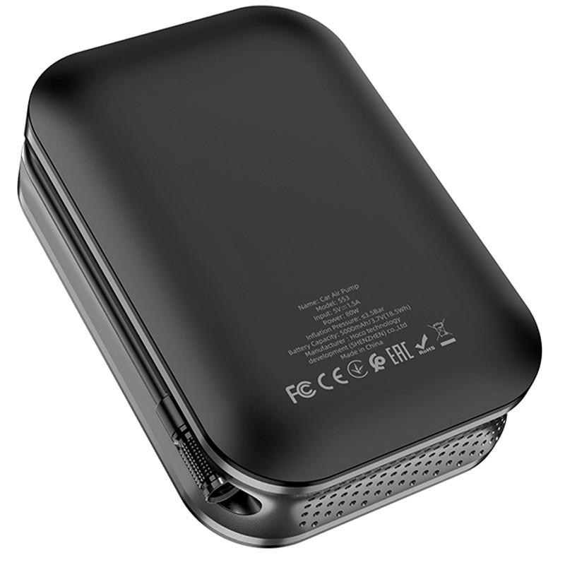 Автомобильный насос Hoco S53 Breeze portable portable smart air pump Херсон - изображение 7