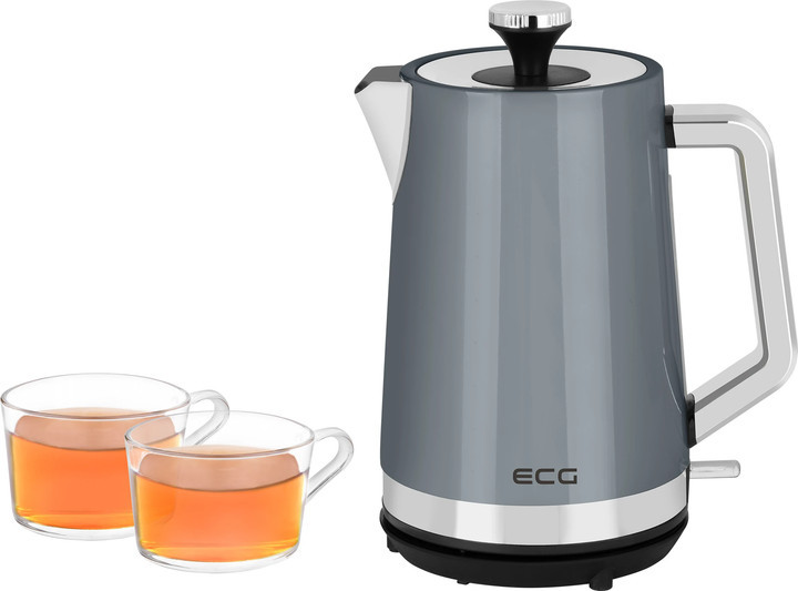 Электрочайник EСG RK 1766 Vintage Scuro 1.7 л серый Киев - изображение 2