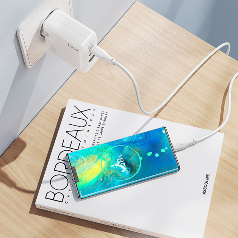 СЗУ Hoco C115A Header PD65W+QC3.0 (1USB-A/2C) Херсон - изображение 8