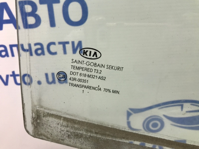 Стекло двери заднее правое Kia Ceed ED 1.6 DIESEL D4FB 2006 (б/у) Киев - изображение 3