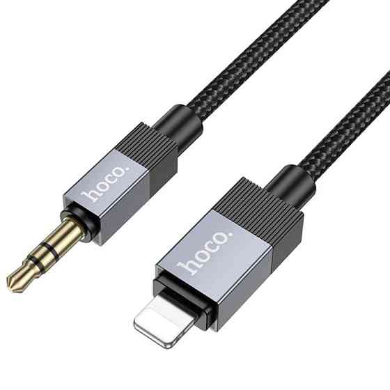 Аудио кабель Aux Hoco UPA32A Clever digital (Lightning to AUX 3.5mm) (1m) Херсон