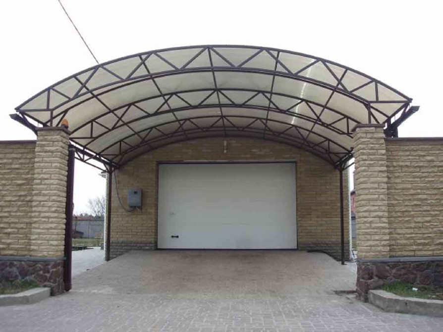 Виготовляємо навіси під авто, козирки над дверима під ваші розміри та вподобання Житомир - зображення 1