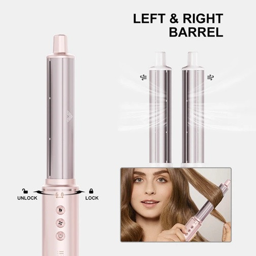 Фен-стайлер IPARAH 5 в 1  P-505P PINK 1300 Вт розовый Київ - зображення 3