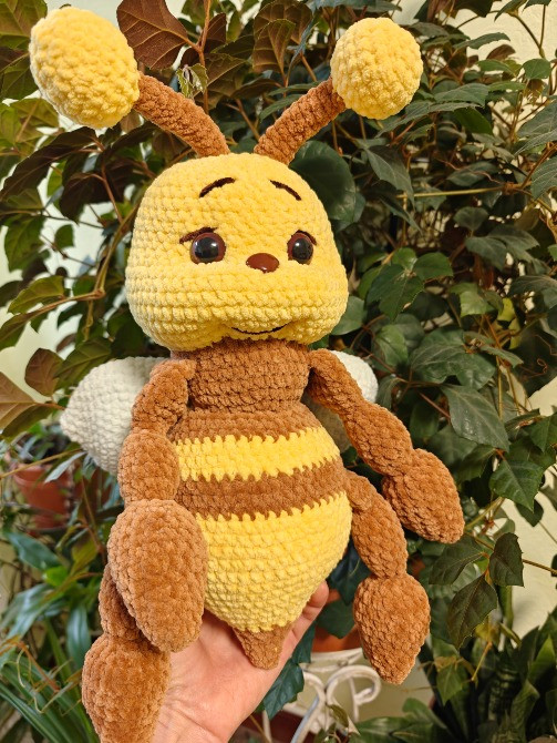 Іграшка Бджілка жовта в'язана дитяча ручная работа подарунок сувенір hand made Нововолынск - изображение 1