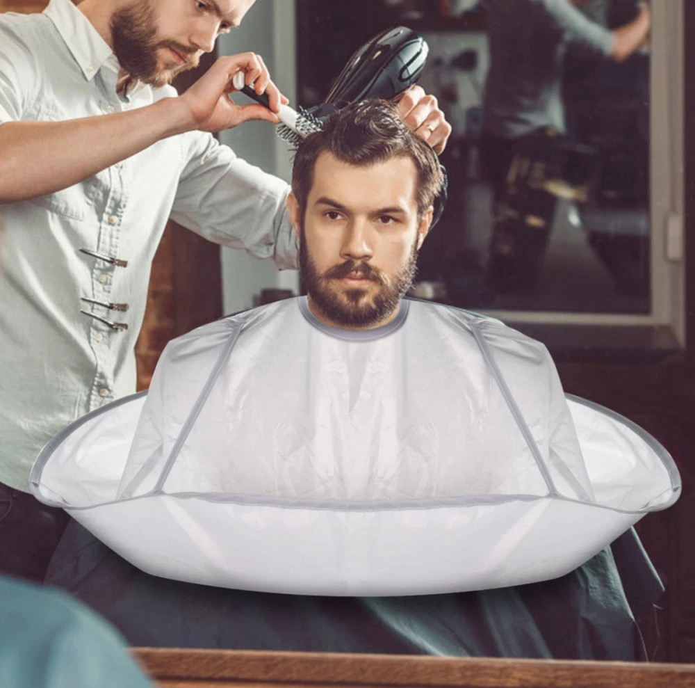 Фартух накидка для стрижки волосся 5910 60 см сірий Київ - зображення 1