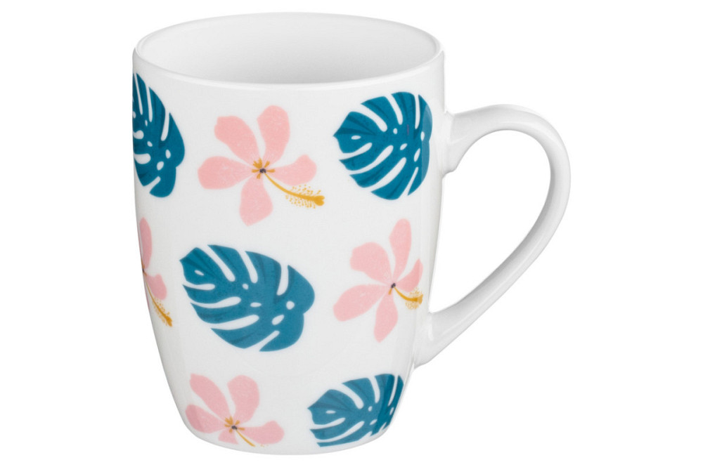 Кухоль Ardesto Plumeria pink AR-3450 330 мл Київ - зображення 1