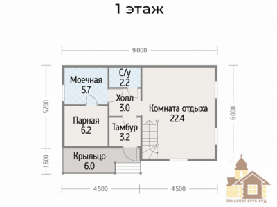 Купити готову баню зі зрубу під ключ Одесса