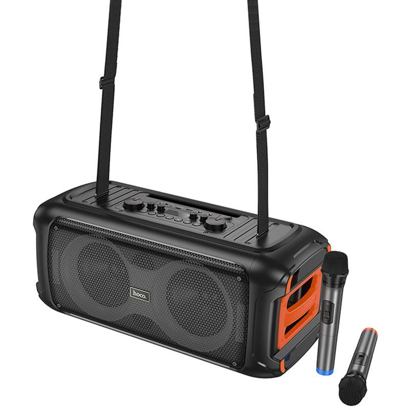 Уценка Bluetooth колонка Hoco HA9 Kayman + два микрофона Херсон - изображение 4