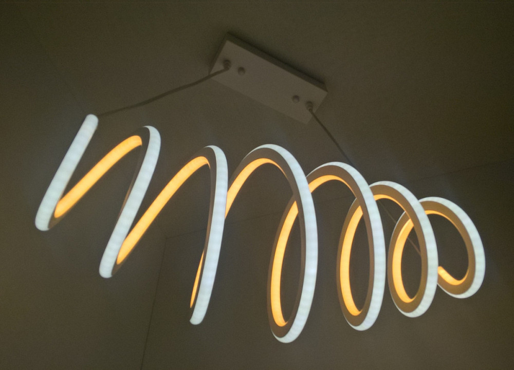 Світлодіодна стельова LED люстра 9815 Білий 40-150х27х60 см. Київ - зображення 1