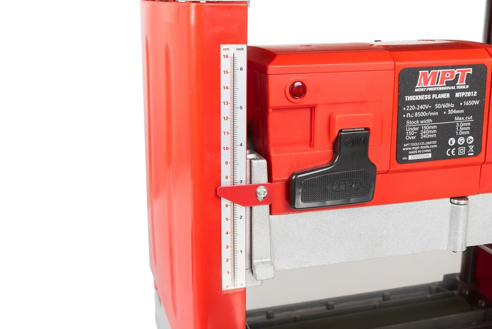 Станок рейсмусовый для дерева MPT 1650 Вт 8500 об/мин 304 мм MTP2012 Харків - зображення 7