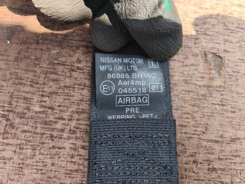 Ремень безопасности передний левый Nissan Note E11 2005-2012 (86885-BH15C) Ковель - зображення 3